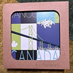 Vancouver Canada Coasters, Set Of 4 NEW